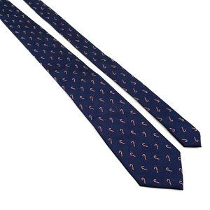 Club Room Mens Necktie Candy Cane Holiday Accessory Office Work Casual Dad Gift